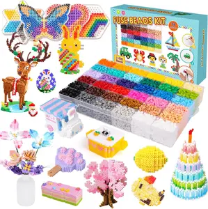 Popular Perler Beads Complete DIY Craft Kit with Tools, Including a Special Iron - 2026 Super Hot Fashion Toy