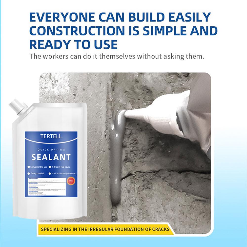 Waterproofing Coatings Concrete Caulk, Concrete Sealer Repair, Concrete Crack Filler, Outdoor Concrete Quick Dry, 500 grams