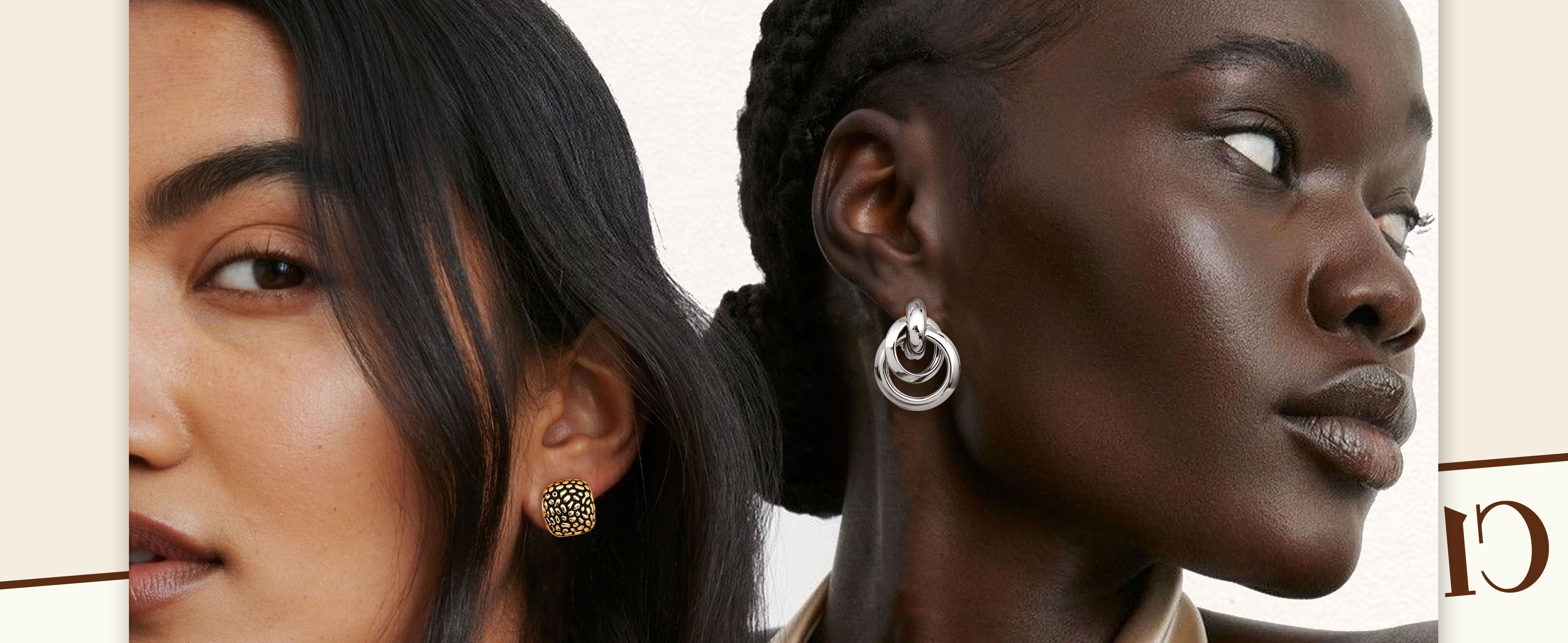 ORAZIO Women's 4Pairs Clip-On Earrings Set Gold Silver Chunky Teardrop Twist Round Stud No Piercing High-Quality Alloy Ear Clips for Any Occasion