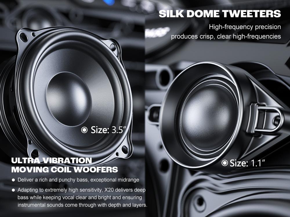 W-KING X20 330W PEAK Boom Box,7.5" Subwoofer 200W RMS,IPX7 Waterproof BT5.4 EQ APP Guitar-in Massive Bass for Outdoor Party W-KING X20 330W PEAK Boom Box,7.5" Subwoofer 200W RMS,IPX7 Waterproof BT5.4 EQ APP Guitar-in Massive Bass for Outdoor Party