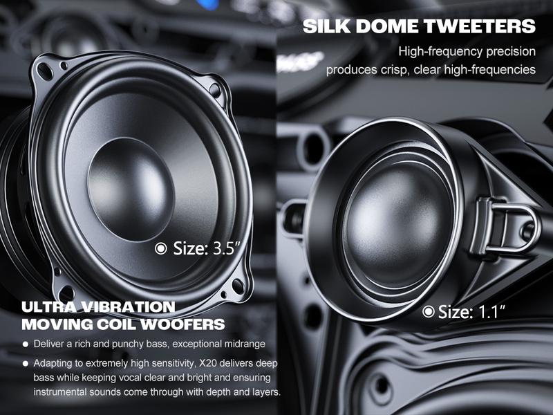 W-KING X20 330W PEAK Boom Box,7.5" Subwoofer 200W RMS,IPX7 Waterproof BT5.4 EQ APP Guitar-in Massive Bass for Outdoor Party W-KING X20 330W PEAK Boom Box,7.5" Subwoofer 200W RMS,IPX7 Waterproof BT5.4 EQ APP Guitar-in Massive Bass for Outdoor Party