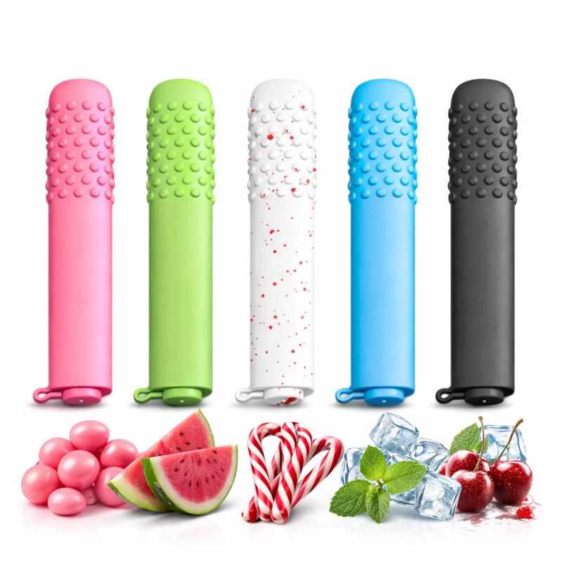 Chewable Breather PUFF-BARS Aromatherapy Essential Oil with Refills Craving Puffer Relief Help for Quitting Bad Habits