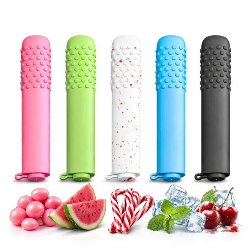 Chewable Breather PUFF-BARS Aromatherapy Essential Oil with Refills Craving Puffer Relief Help for Quitting Bad Habits