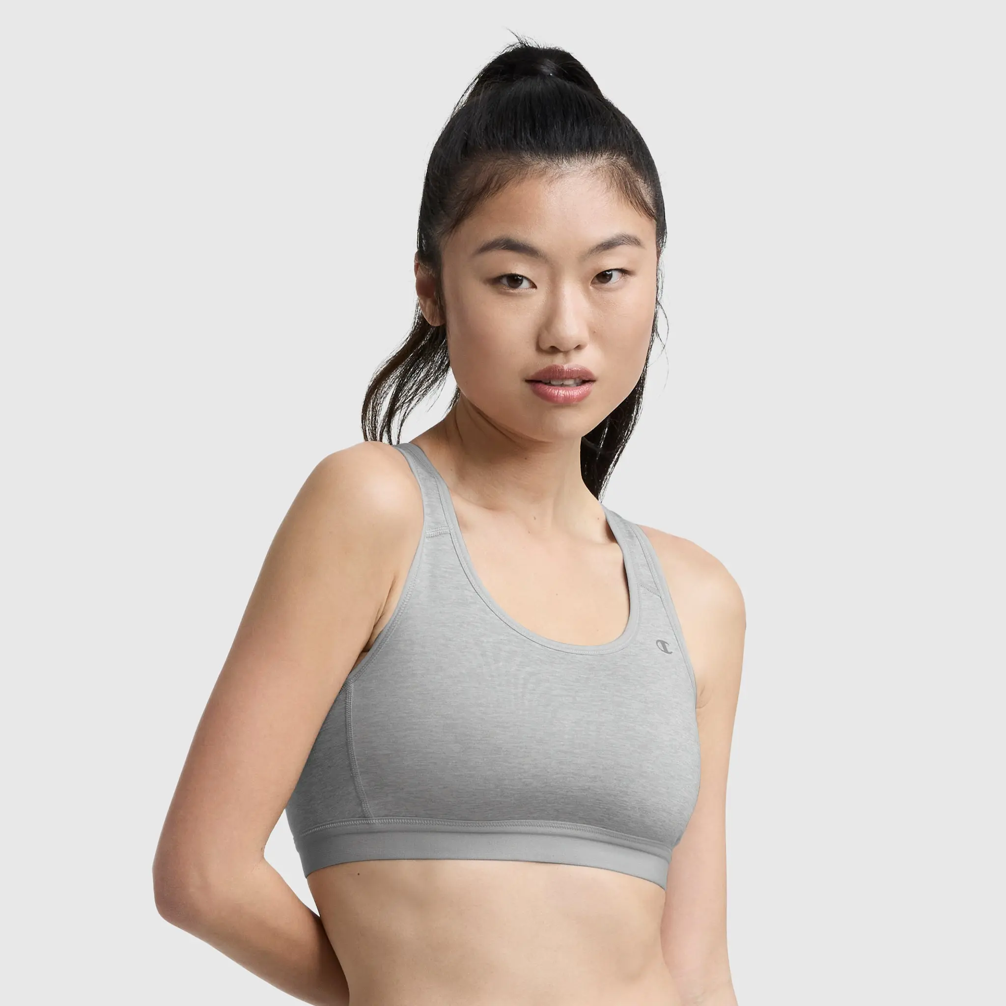 Champion Compression Sports Bra, C Logo