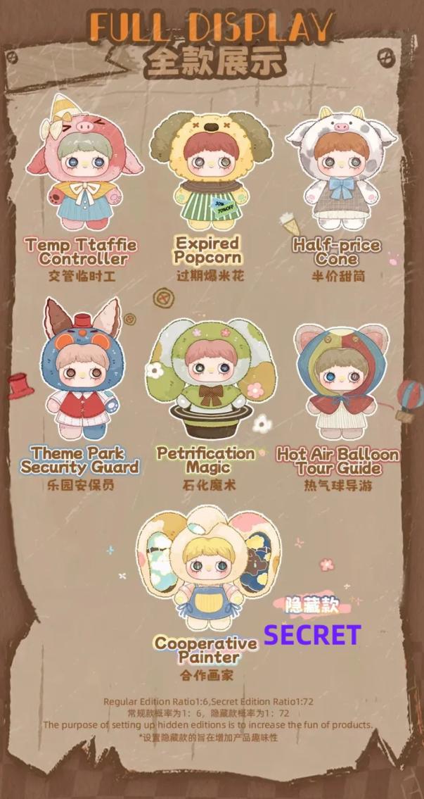 MayMei 400% Forgotten Funfair Series Plush Blind Box