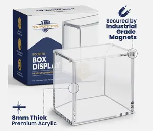 Accessory - Acrylic - PNW POKESTOP SHOP  X TCG Protectors Collab - Premium Trading Card Protection -Heavy Duty Booster Box Acrylic Case
