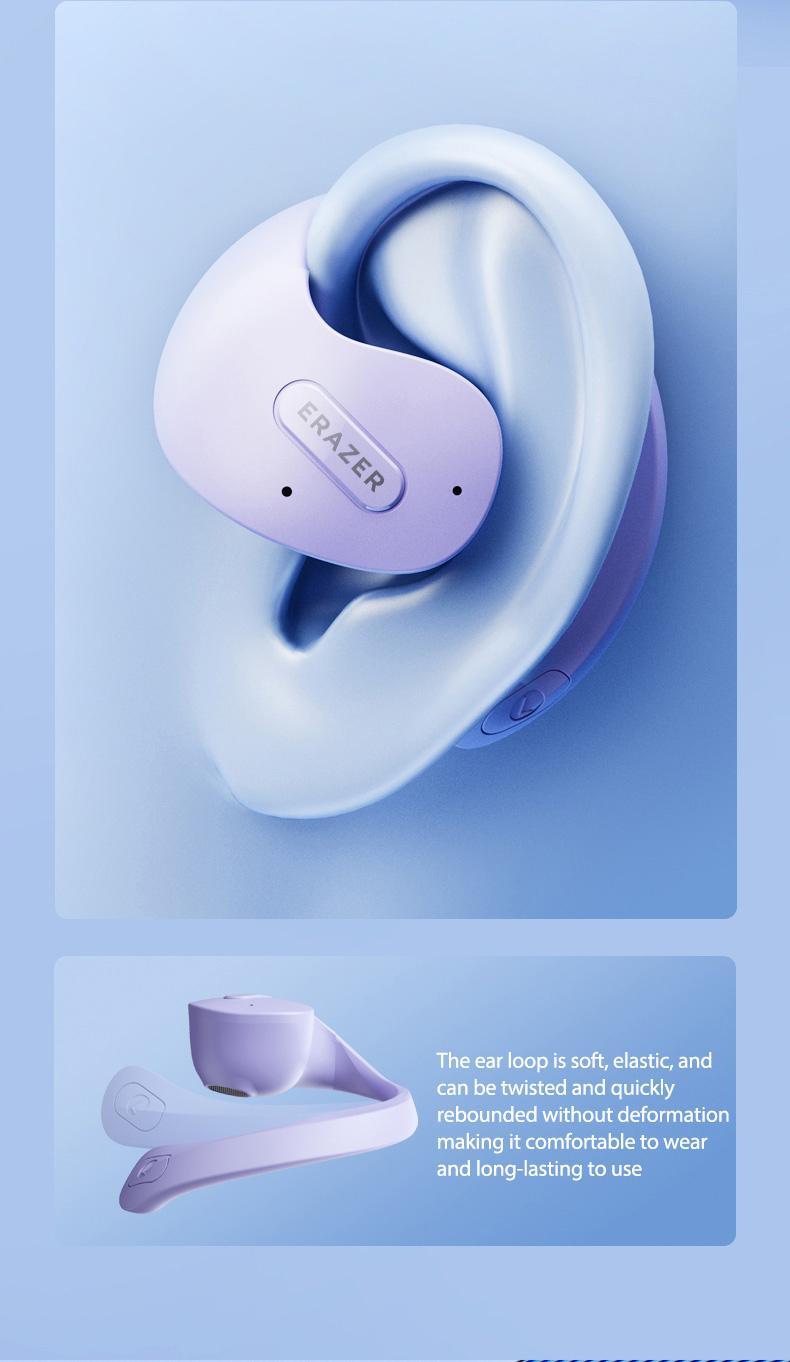 Erazer X15 Pro Open Ear Ergonomic Ear-Hook Earbuds, Immersive True Wireless Bluetooth Stereo Headphones with Mic, Rechargeable Touch Control Waterproof Earphones for Sport, Gym, Music, Gaming Erazer X15 Pro Open Ear Ergonomic Ear-Hook Earbuds, Immersive True Wireless Bluetooth Stereo Headphones with Mic, Rechargeable Touch Control Waterproof Earphones for Sport, Gym, Music, Gaming