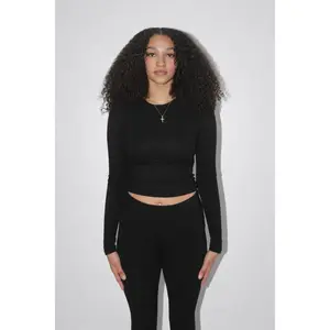 Obsidian Ribbed Long Sleeve