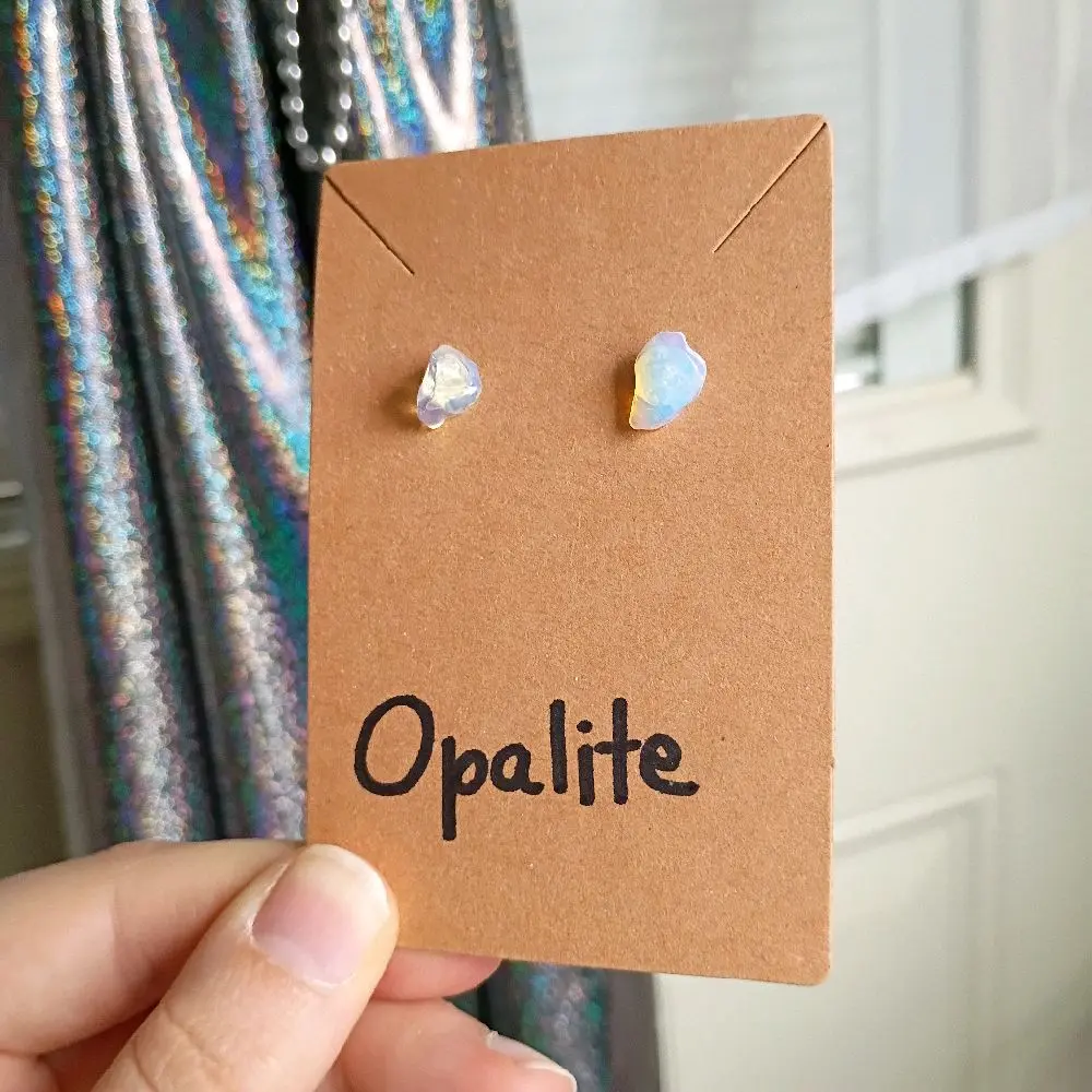 Opalite Crystal Stud Earrings
