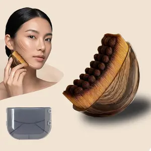 Lymphatic Face Brush, Dry Brushing Massager for Face, Jawline & Chin Sculpting, Lymphatic Drainage, Anti-Puffiness, Detox & Lift, Facial Fatigue Relief, Ergonomically Designed to Fit Skin Precisely, Daily Beauty Roller, 1PCS gua sha