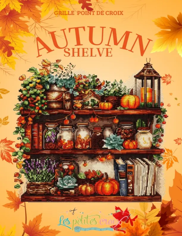 Autumn Shelve - PDF Cross Stitch Pattern