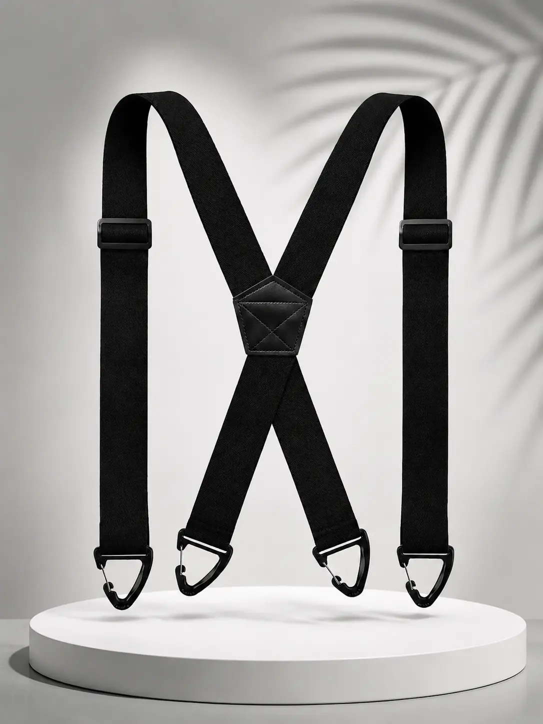 Heavy Duty Hidden X Back Suspenders for Men & Women – 1.5 Inch Adjustable Elastic Work Straps, Under-Shirt Fit