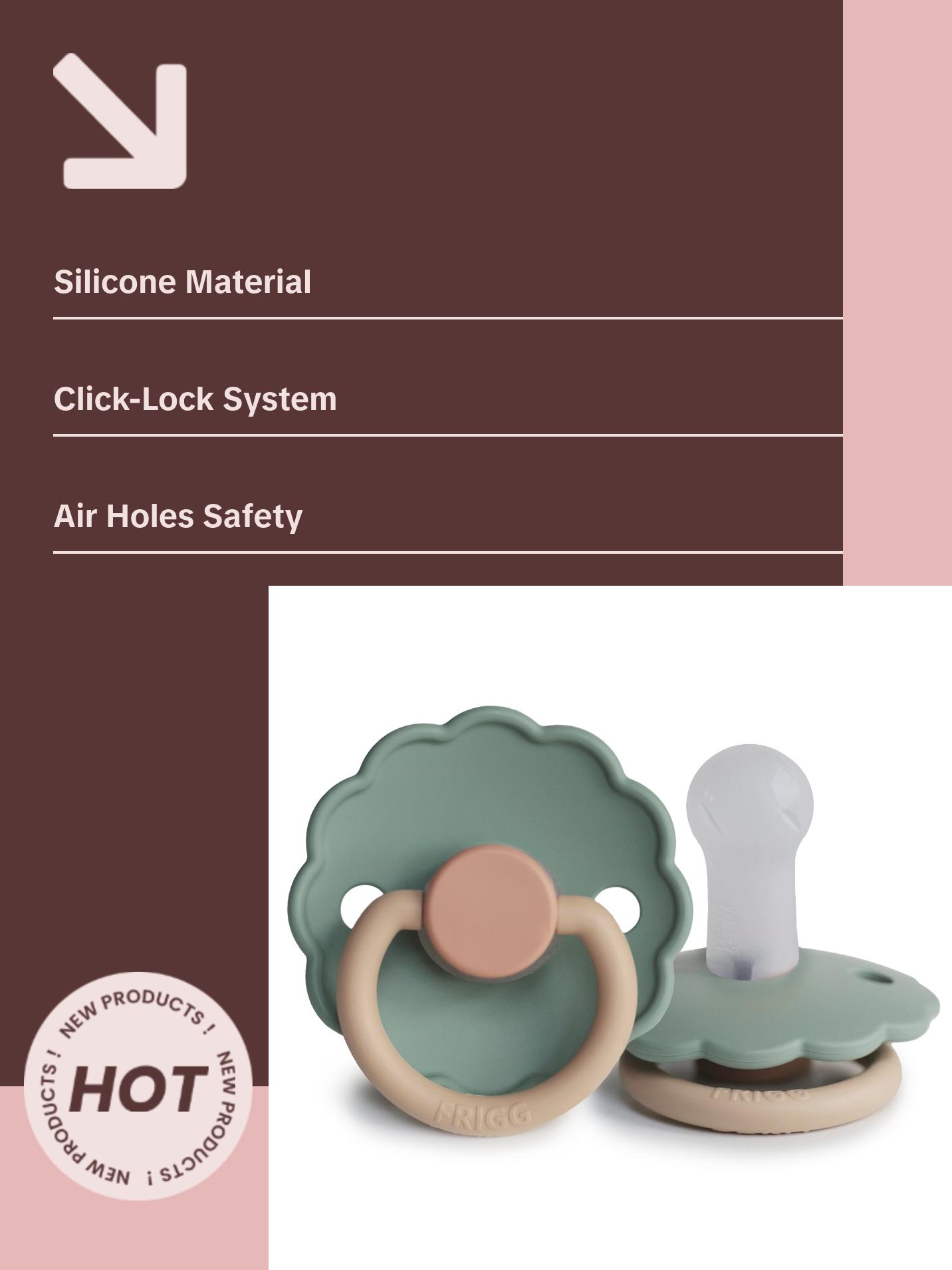 FRIGG Daisy Silicone Pacifier 2-Pack | Limited Edition