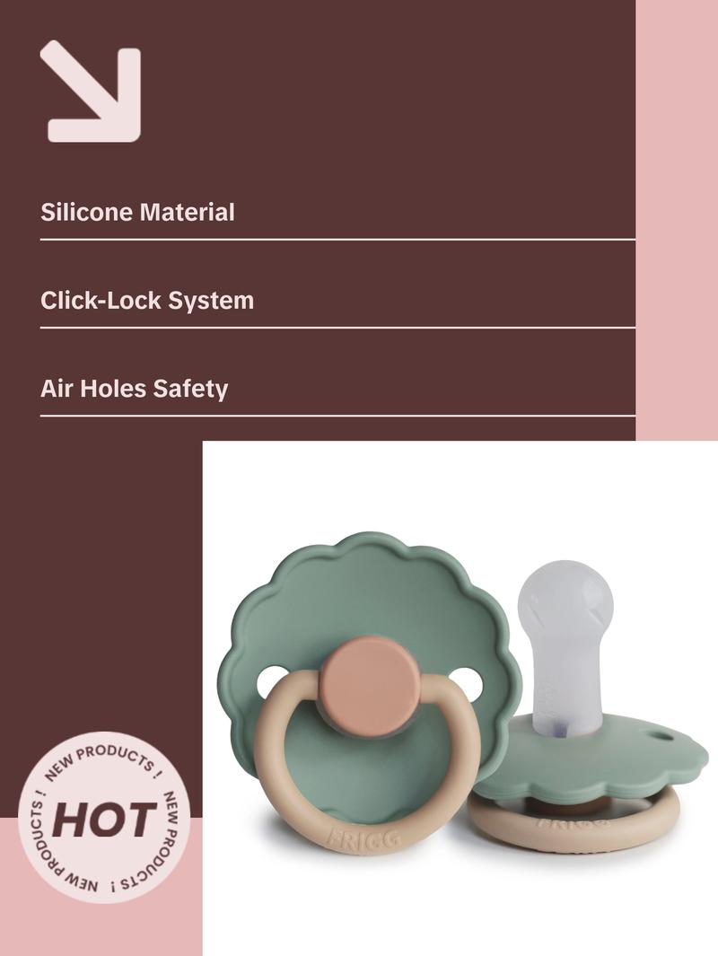 FRIGG Daisy Silicone Pacifier 2-Pack | Limited Edition