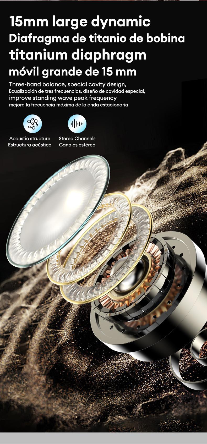 T02 pro earbuds wireless headphones bluetooth earbuds audifonos bluetooth OWS Wireless Bluetooth 5.4 Earbuds High-Fidelity Robust Bass Sound Headphones Ultra-Comfort Ergonomic Ear-Hanging Electronic Headsets