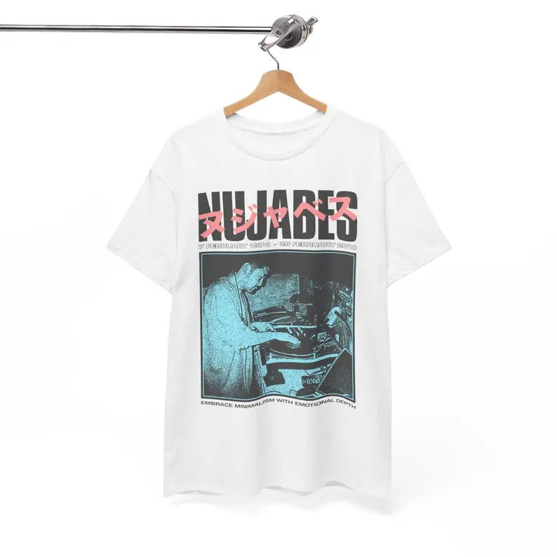 Men's NUJABES (Jun Seba) Fanart T-shirt, 90s Hip Hop Tee, Chill hop Tee, Hip hop Tee, Lofi Tee