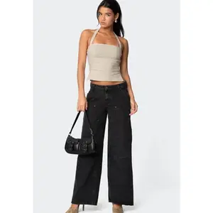 EDIKTED Ayla Low Rise Baggy Carpenter Jeans