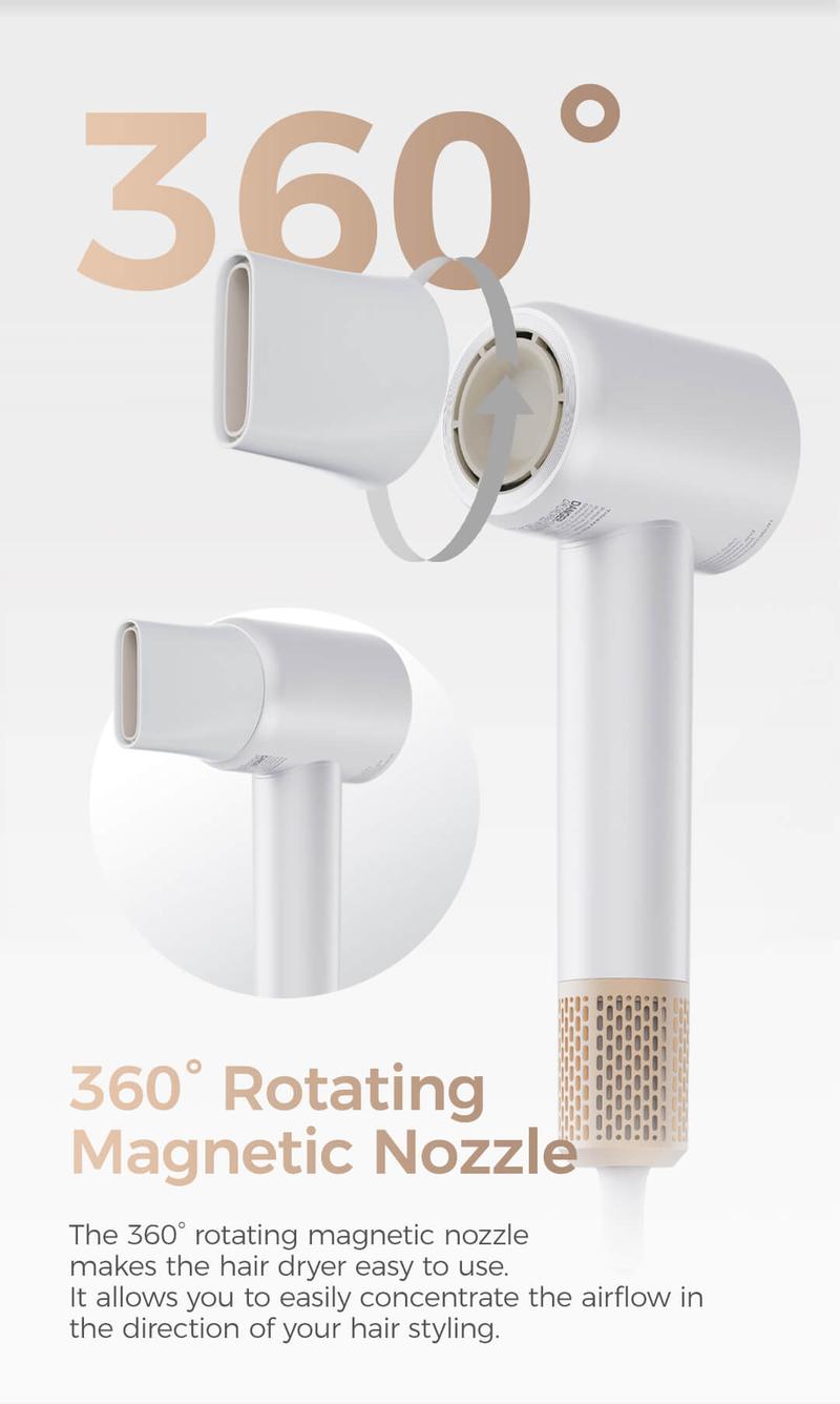 【New Arrival Deal】Tideway High Speed Hair Dryer with 110,000 RPM Brushless Motor, Ionic Technology Blow Dryer w/ Diffuser for Fast Drying, Lightweight, Frizz-Free, Salon-Quality for All Hair Types, Cool & Hot Air Modes