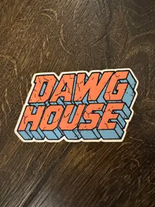 Dawg House Brick Slap Sticker – 3in Vinyl Slap