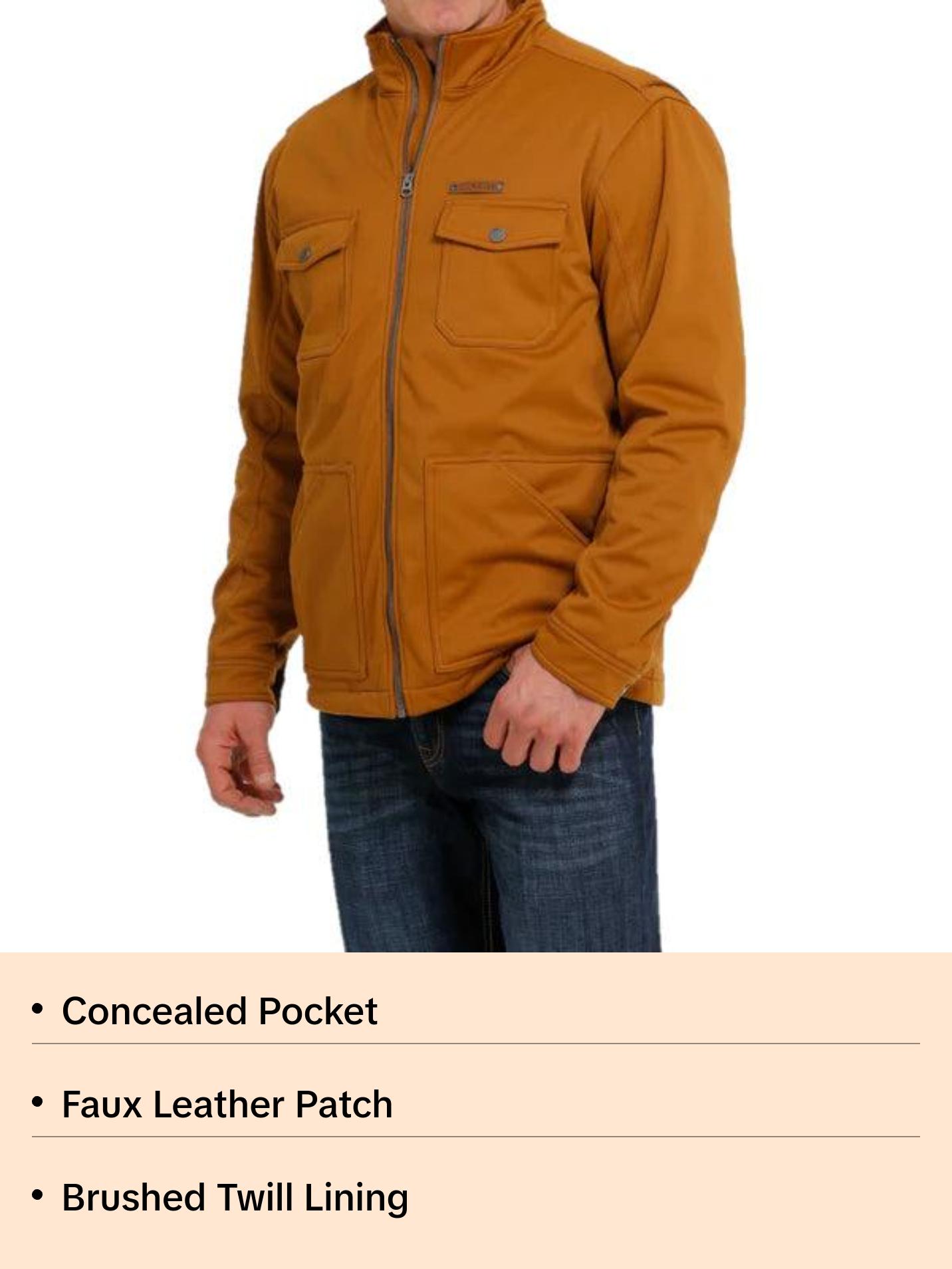 The Cinch Copper Softshell Mens Concealed Carry Jacket
