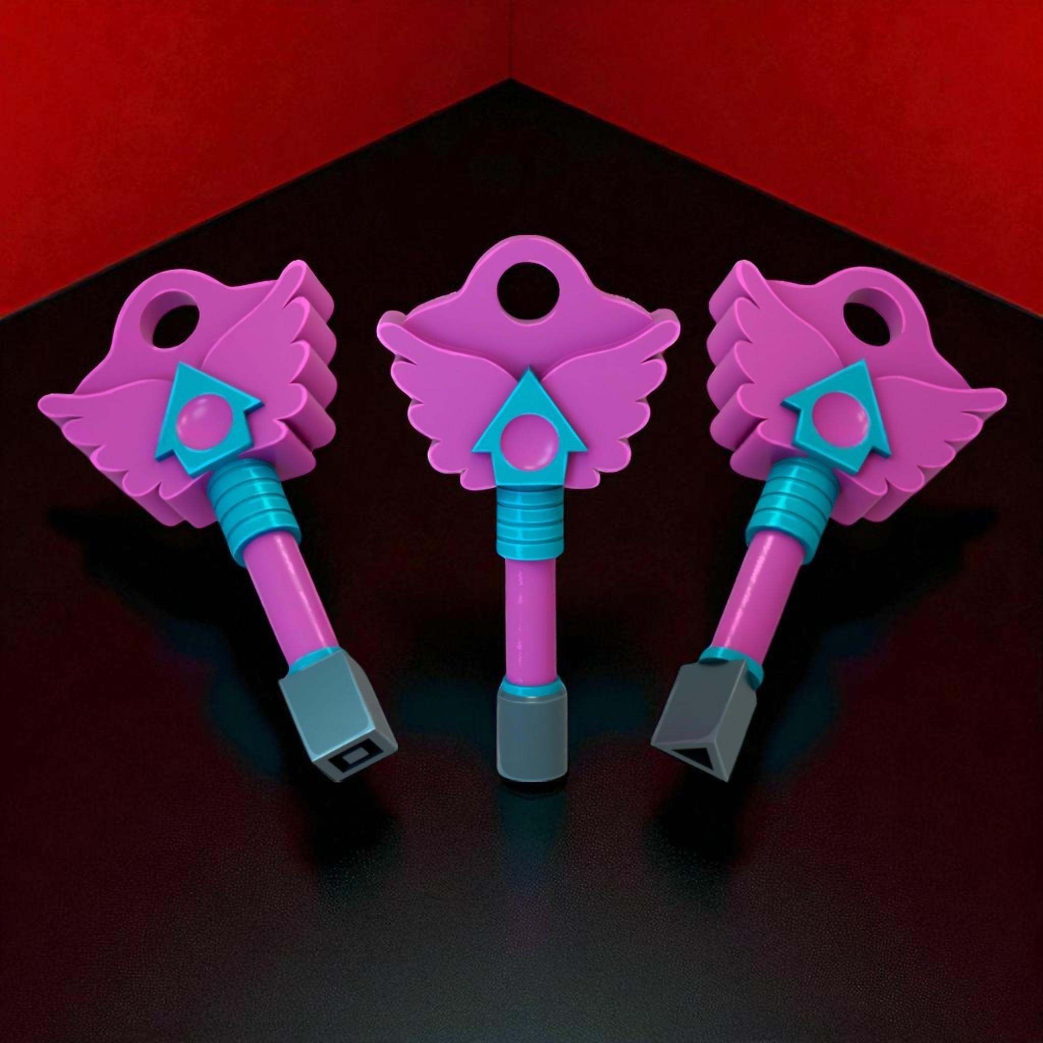 3-Pack) Keys Hide and Seek Game, 3D printed 4in Squid New Game