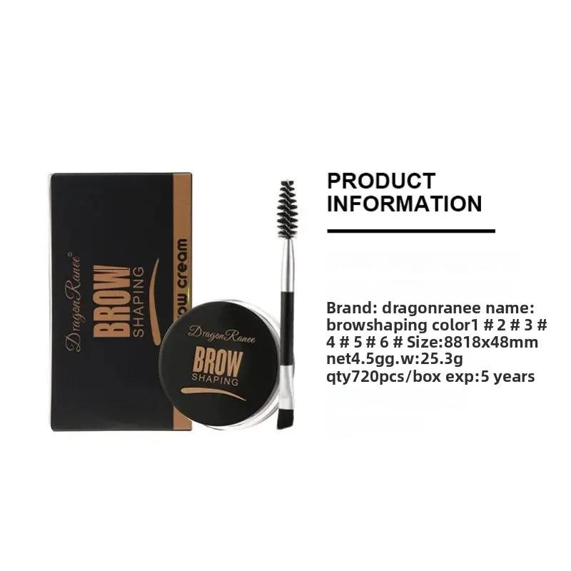6 Color Wild Eyebrow Styling Cream Eyebrow Shaping Gel Soap Wax Clear Eyebrow Cream Tint Brow Lift With Brush