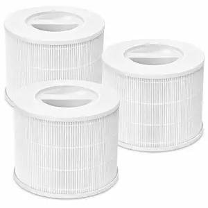 Core 300S-P Replacement Filter 3 Pack Compatible with LEVOIT Core 200S Smart WiFi Air Purifier | True HEPA Core 200S-RF Air Filter | White