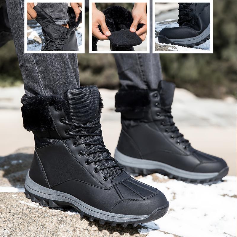 Women Insulated Winter Boots Outdoor Hiking Boots Non Slip Warm Camping Snow Boots