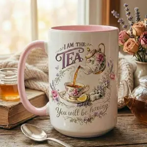 I Am The Tea That You Are Having Mug, Bookish Tea Lover Gift, Romance Reader Mug, BookTok Coffee Cup