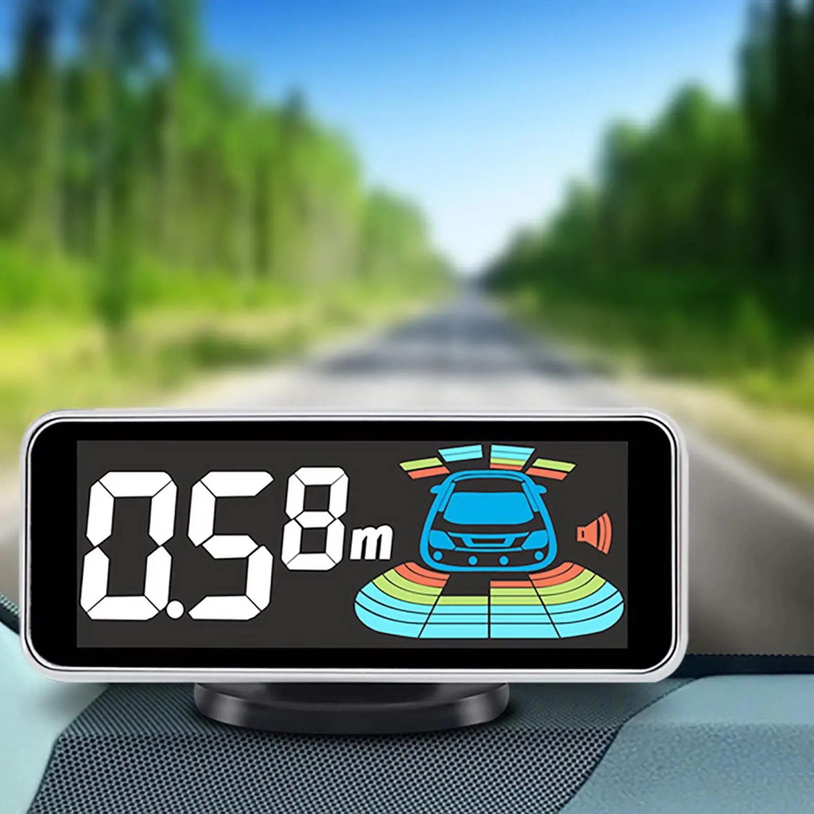 Parktronic 8 Parking Sensor Kit Reverse Backup Radar System Aid Ultrasonic Distance Detection Sound Warning for Automotive Car Vehicle