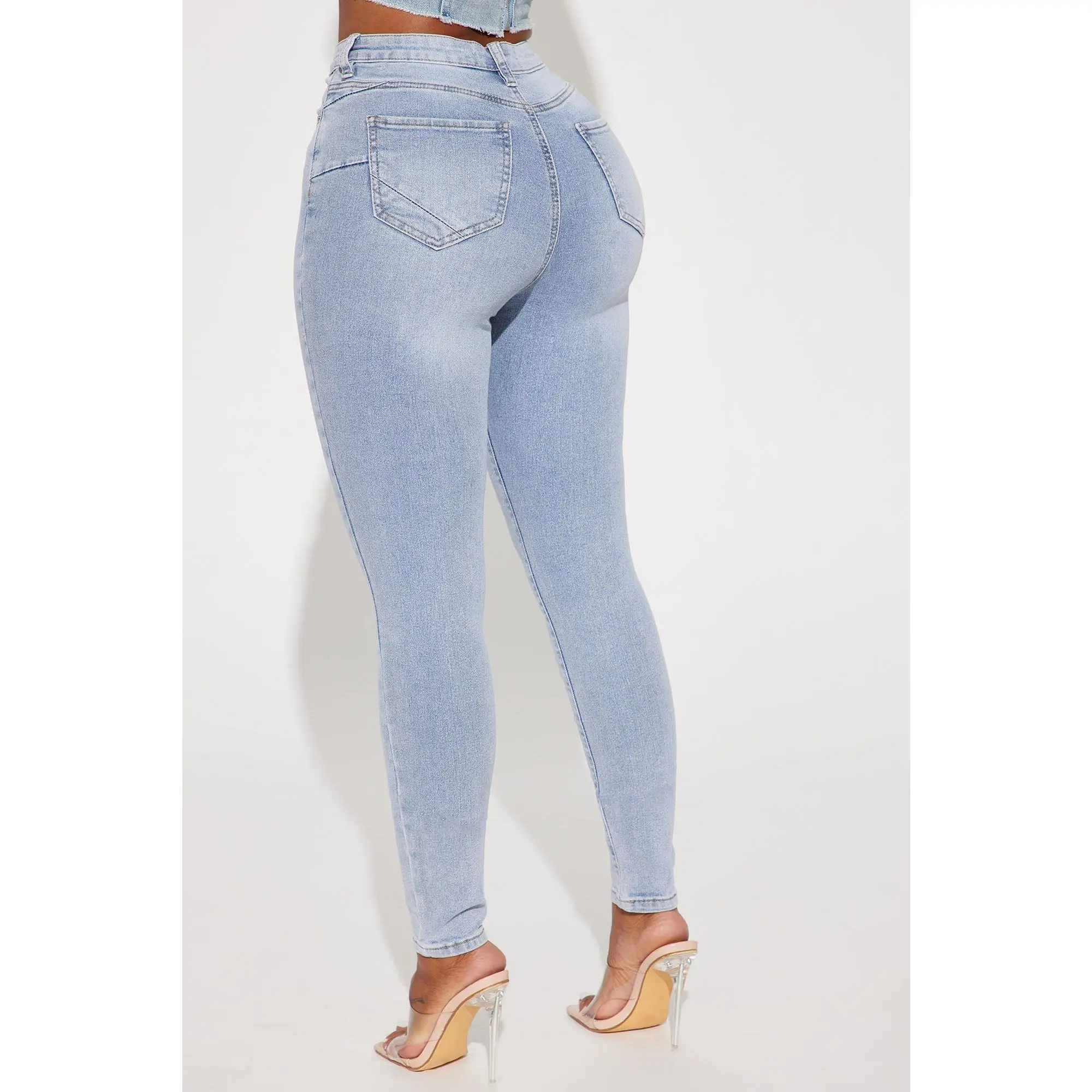 San Diego Sculpting High Rise Stretch Skinny Jeans - Light Wash