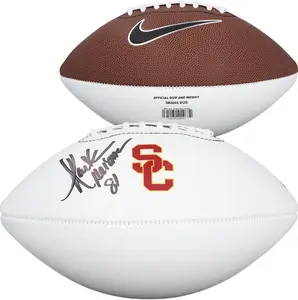 Marcus Allen USC Trojans Autographed Nike White Panel Football with "Heisman 81" Inscription - Fanatics Authentic Certified