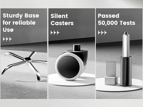 【2026 New Year Sale】COMHOMA Plus Size High-Back Office Chair, Leather Gaming Chair with Footstool Executive-Grade, Ergonomic Office Chair Featuring Pocket Spring Lumbar Support and Height-Adjustable Soft Armrests