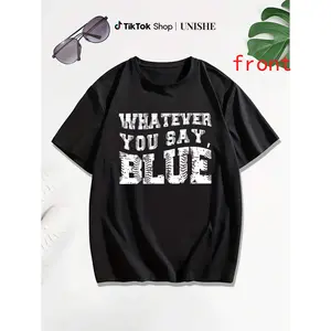 ‘Whatever You Say’ Funny Baseball Shirt – Blue Umpire Tee for Men & Women, Squad Gift