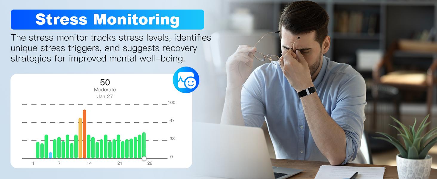 Smart Bracelet for Men Women, Fitness Tracker with Free App, 24/7 Auto Heart Rate/SpO2 Monitor, Sleep Stress Tracking Smart Health Wristband, 120+ Sports Modes with Extended Armband, IP68 Waterproof Smart Bracelet for Men Women, Fitness Tracker with Free App, 24/7 Auto Heart Rate/SpO2 Monitor, Sleep Stress Tracking Smart Health Wristband, 120+ Sports Modes with Extended Armband, IP68 Waterproof