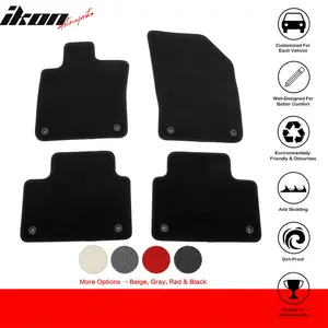 Black Floor Mats for Volvo S60 / V60 / V60 Cross Country 2019-2025 Nylon