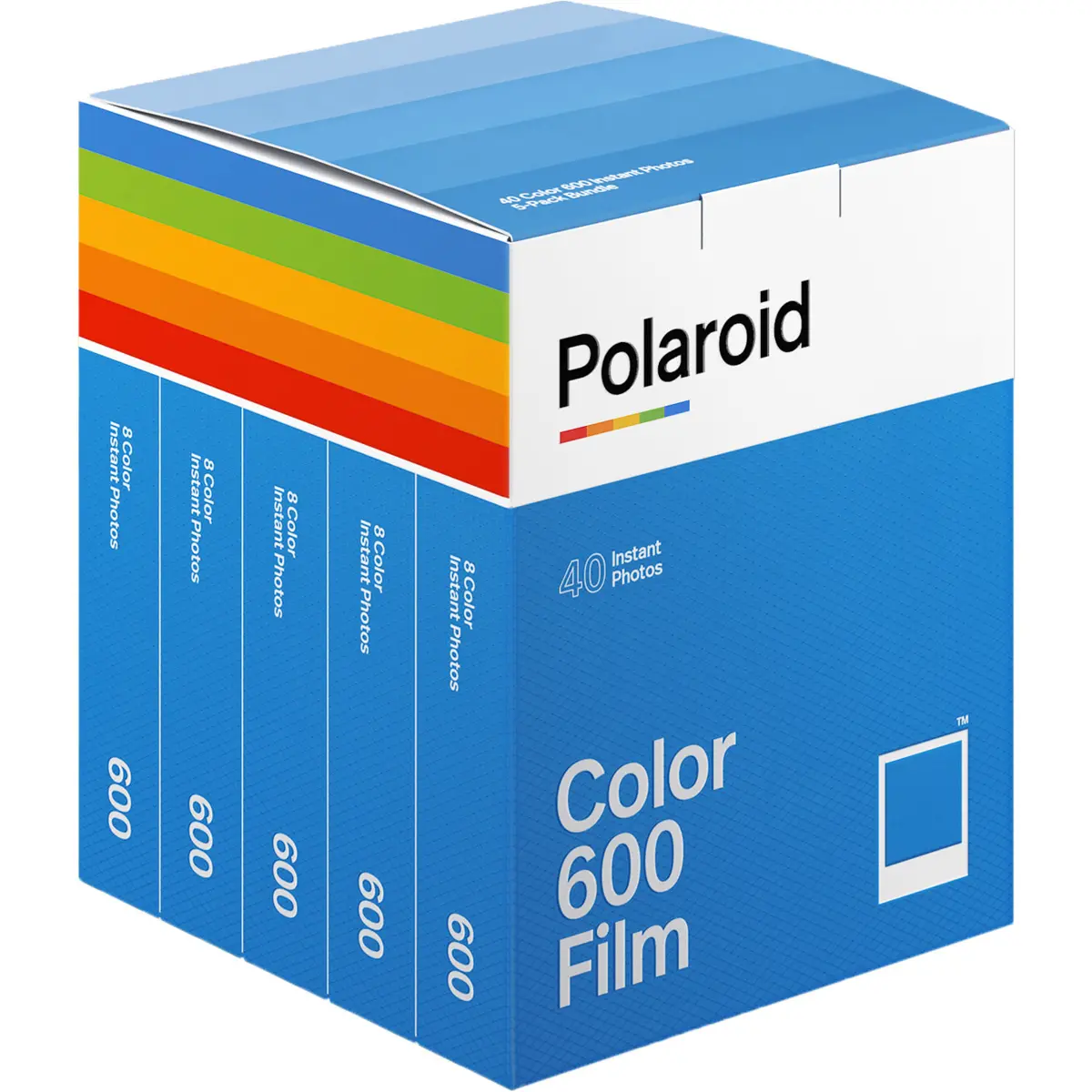 Polaroid Color 600 Instant Film, 40 Exposures, 5-Pack
