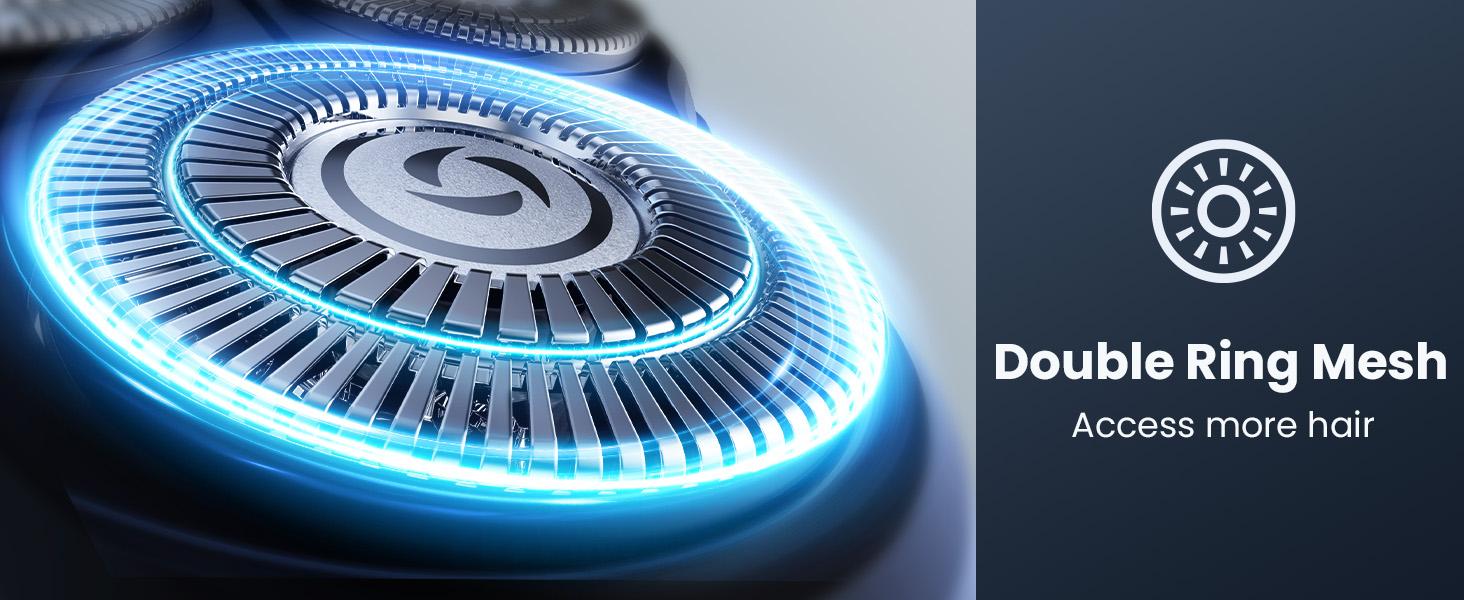 SHPAVVER Electric Shaver for Men, Rechargeable Wet Dry Shaver with Pop Up Trimmer, Waterproof Cordless Portable Razor - Comfort