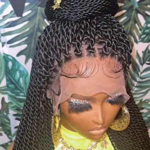 Twist full lace braided wig made with love