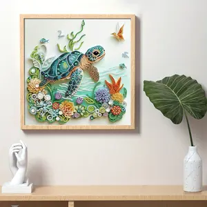 Diamond Art Kits for Adults & Beginners - 5D Special Shape Sea Turtle Painting, DIY Crystal Rhinestone Art Decor & Ideal Gift