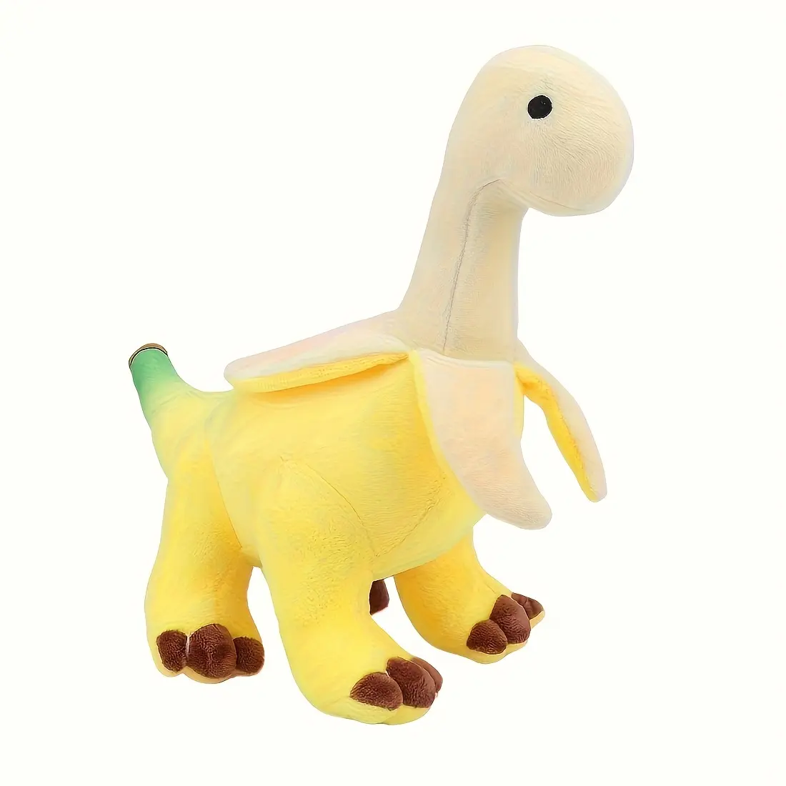 29cm/11.4inch Peelable Banana Brontosaurus Plush Toy Cute Banana Dinosaur Plush Doll Dinosaur Stuffed Animals Birthday Gift for Kids Home Decor, Soft Huggable, Cuddly, Kawaii Stuffed Animal, Stuffed Animal Gifts, Cute Stuffies