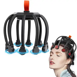 Head Massager Scalp-Stress Relax,Deep Relaxation,360 Degree Head Massager, cordless Scalp Massager,Cordless Portable Head Scratcher,Body Massager