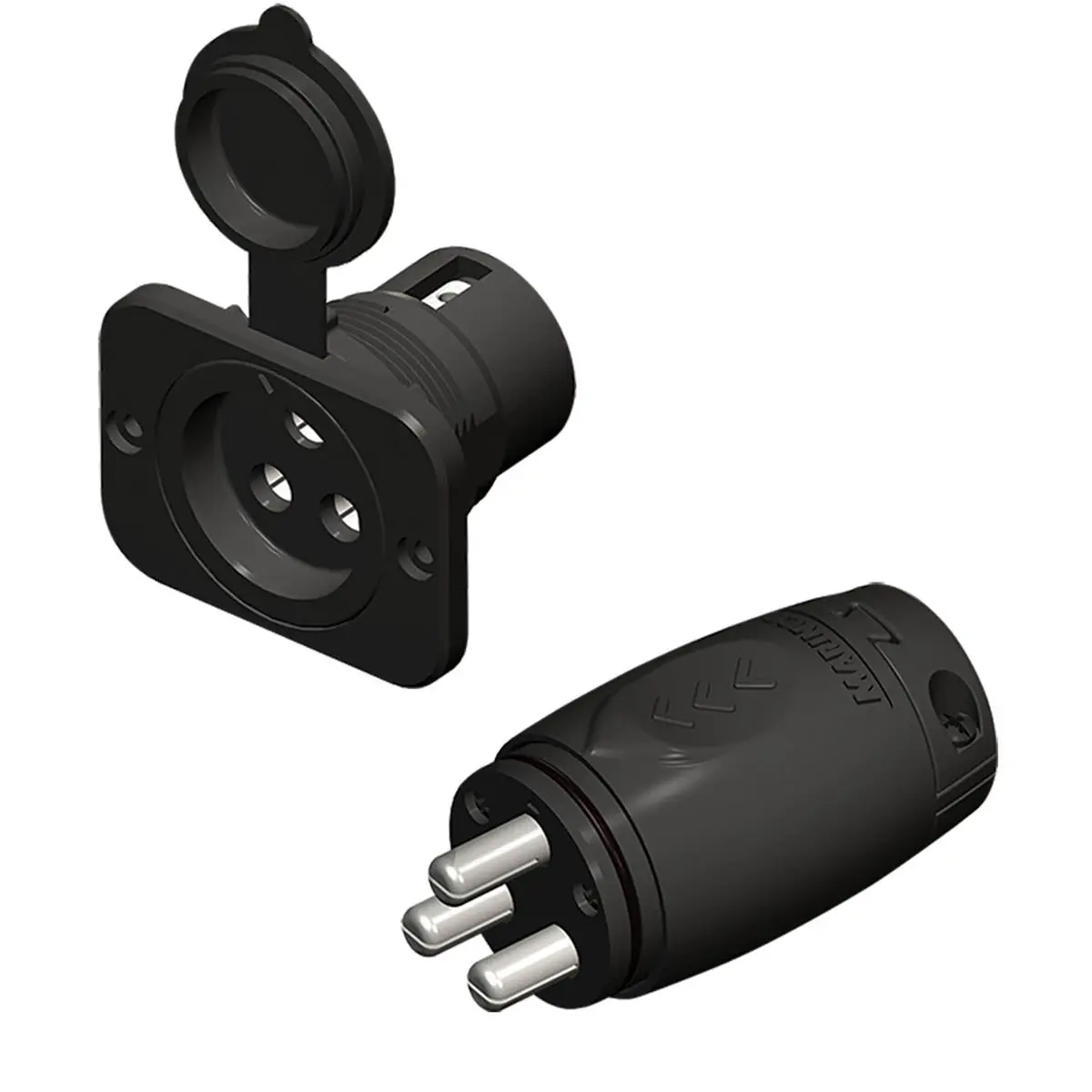 212 MAIN 70A Quick Connect Plug and Receptacle for Trolling Motors, Sealed Waterproof with Keyed Design & Integrated Strain Relief, Sealed Quick Connect Plug, Plug/Receptacle