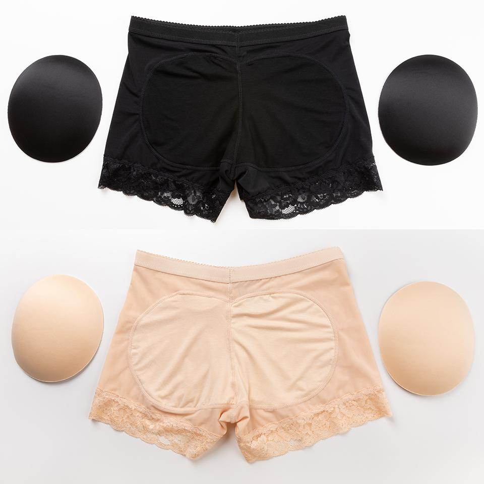 Women's Contrast Lace Butt Lifter Panties Padded Shapewear Fajas BBL Hip Enhancer Pads Shorts  Underwear Tummy Control Boyshorts for Women, Ladies Shapewear Bottoms for Daily Wear