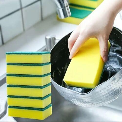10 pcs Kitchen Cleaning Sponge Multi Purpose Dish Cleaning Sponge Scouring Pads