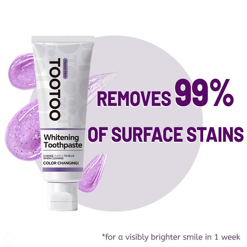 tootoo Whitening Toothpaste : Gentle Stain Removal, Niacinamide Boost 120g TikTokShopHolidayHaul