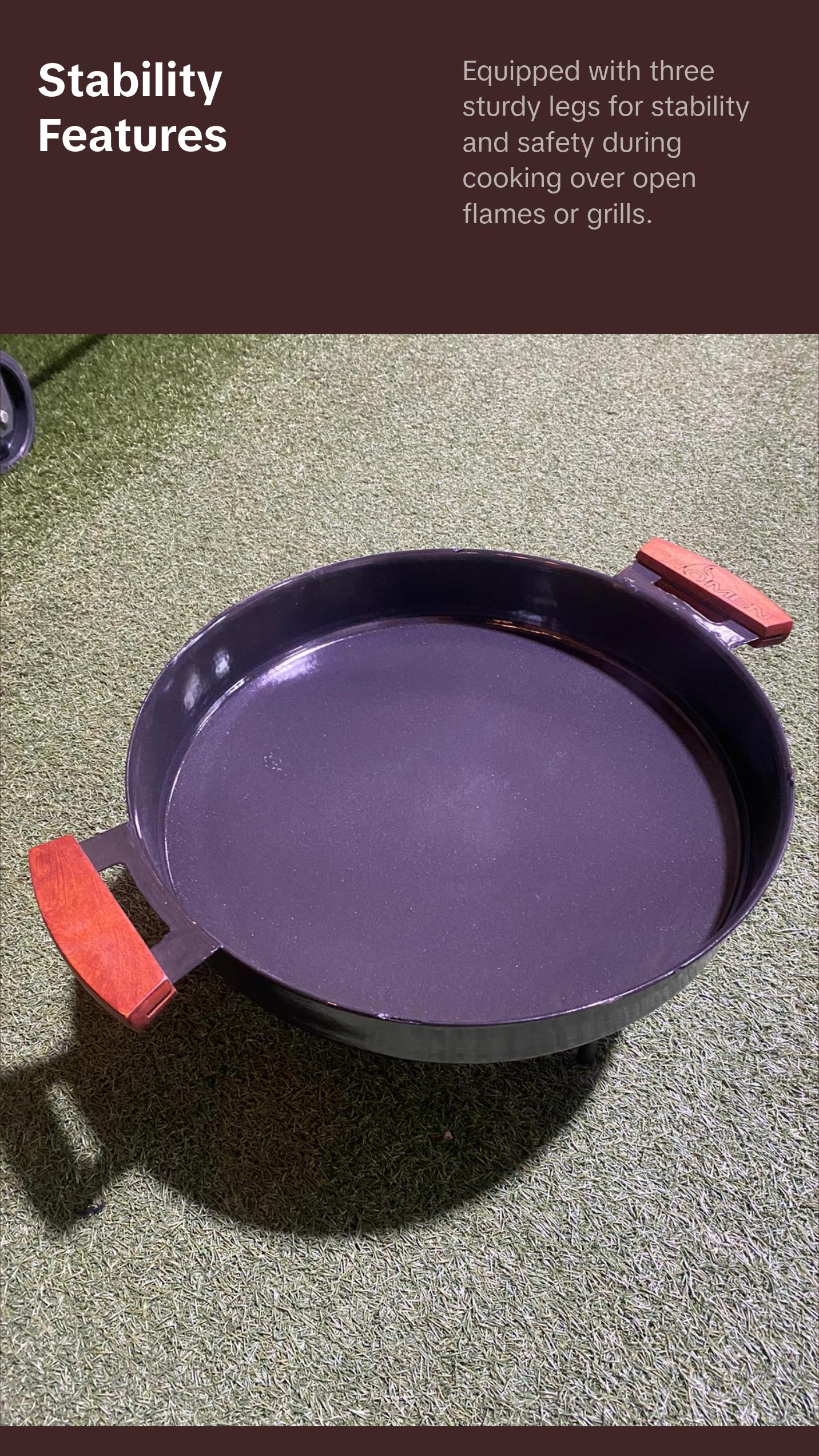 Tromen Argentine Enameled Cooking Disk 16.5" x 4"- Your Outdoor Culinary Masterpiece Grill Sturdy