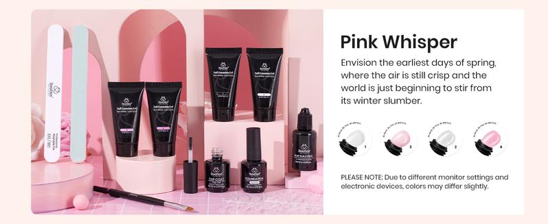 Beetles Poly Gel Nail Extension Kit, Professional DIY Nail Art Kit for Starter with UV Lamp Top Coat Base Gel, Gift for Women gift for girls, Nail Manicure at home, With Slip Solution, Beginner friendly Cutics #TikTokShopBacktoSchool