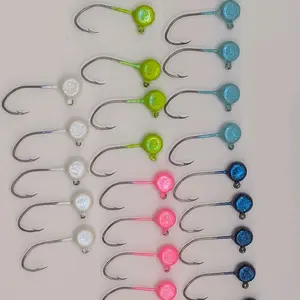 Painted Freestyle Jigs Holo Series 25 Packs High-Quality Fishing Hooks Crappie Jigs