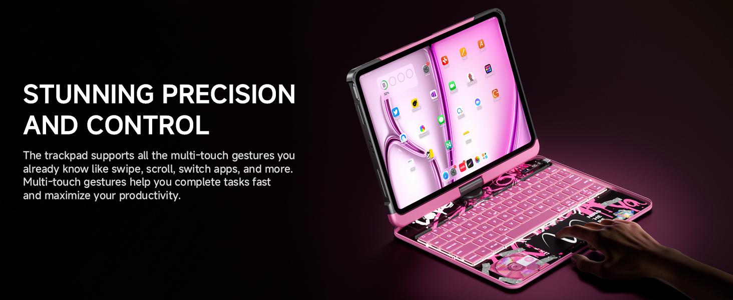 iPad Mini Case with Keyboard, 360° Rotating Design, 7-Color Backlit Keys, USB Rechargeable and Detachable Drawer Pencil Holder iPad Mini Case with Keyboard, 360° Rotating Design, 7-Color Backlit Keys, USB Rechargeable and Detachable Drawer Pencil Holder